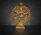 KridayKraft Metal Shiva Idol Natraj Statue for Home Decor,Gold Plated Dancing Shiva Natraja/Natrajan (Mahakal Murti) Showpiece Figurine Murti Deccoration & Gifts Article...