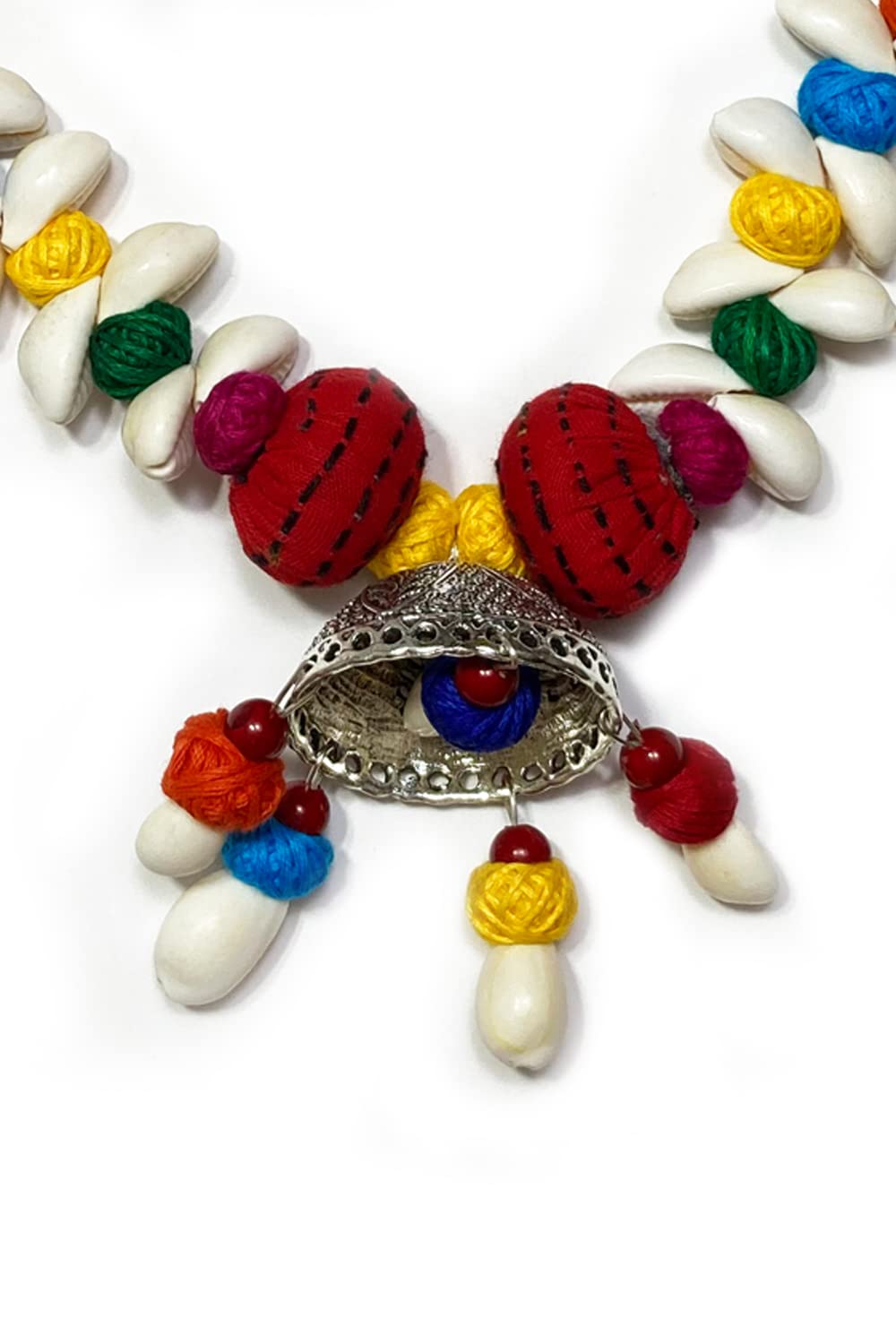 ANANKA Handmade Handcraft Traditional Fashion Jewellery set for women and Girls(Kauri_5)