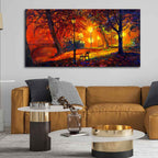 VIBECRAFTS Homcraft Canvas Paintings for Living Room Drawing Room Scenery Of Park Canvas Wall Painting Fitted With Wooden Frame For Home | Office | Living Room | Gifts (PTVCH_2533)
