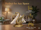Kridaykraft Duck Shape Napkin Holder Dining Tableware Oxidize Metal Handicrafts Decorative Golden Swan Handmade showpiece Gifts