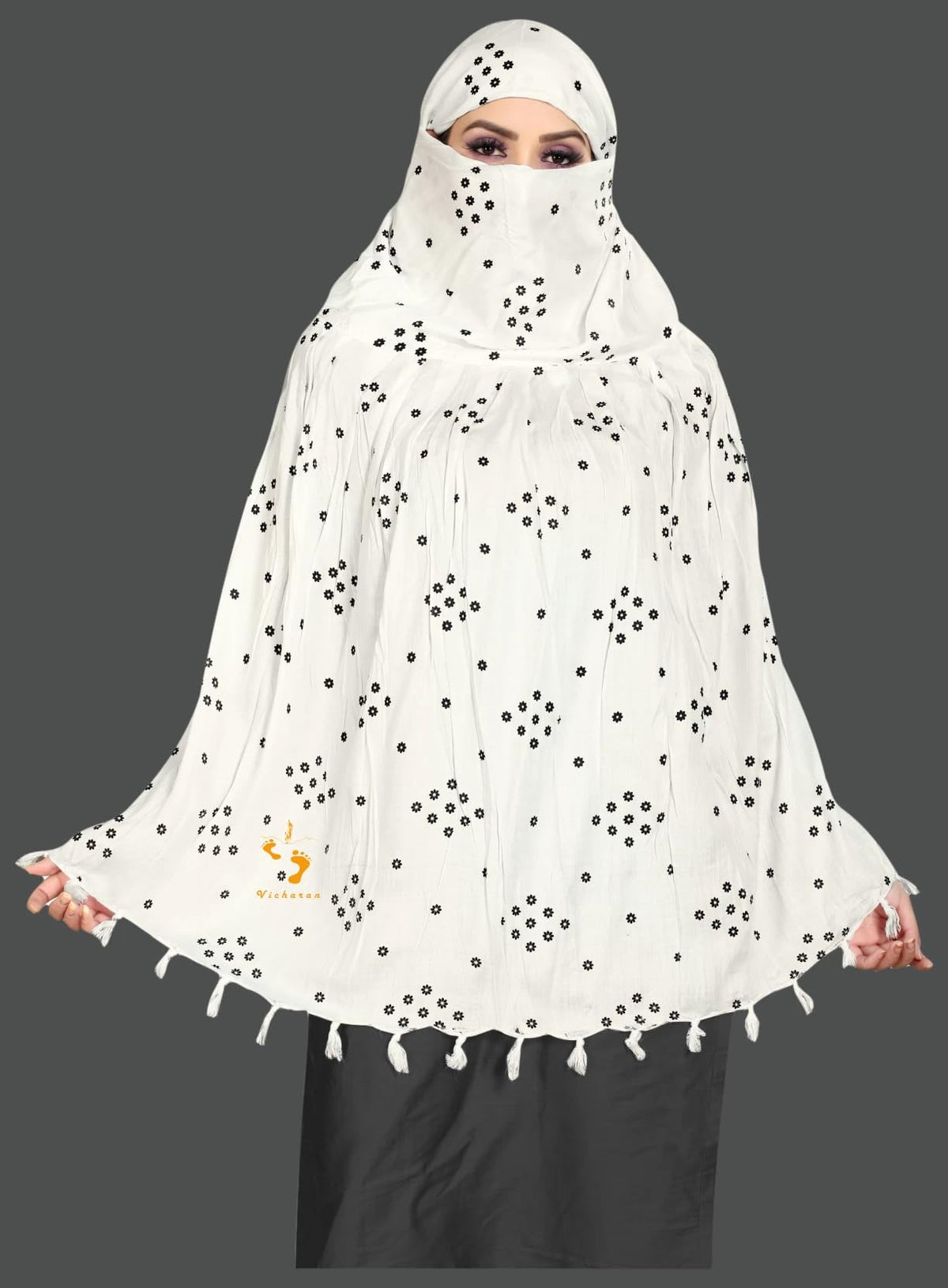 KEMZA Rayon Cotton Printed Long Scarf Cumming Mask For Women And Girls (Dimonds)