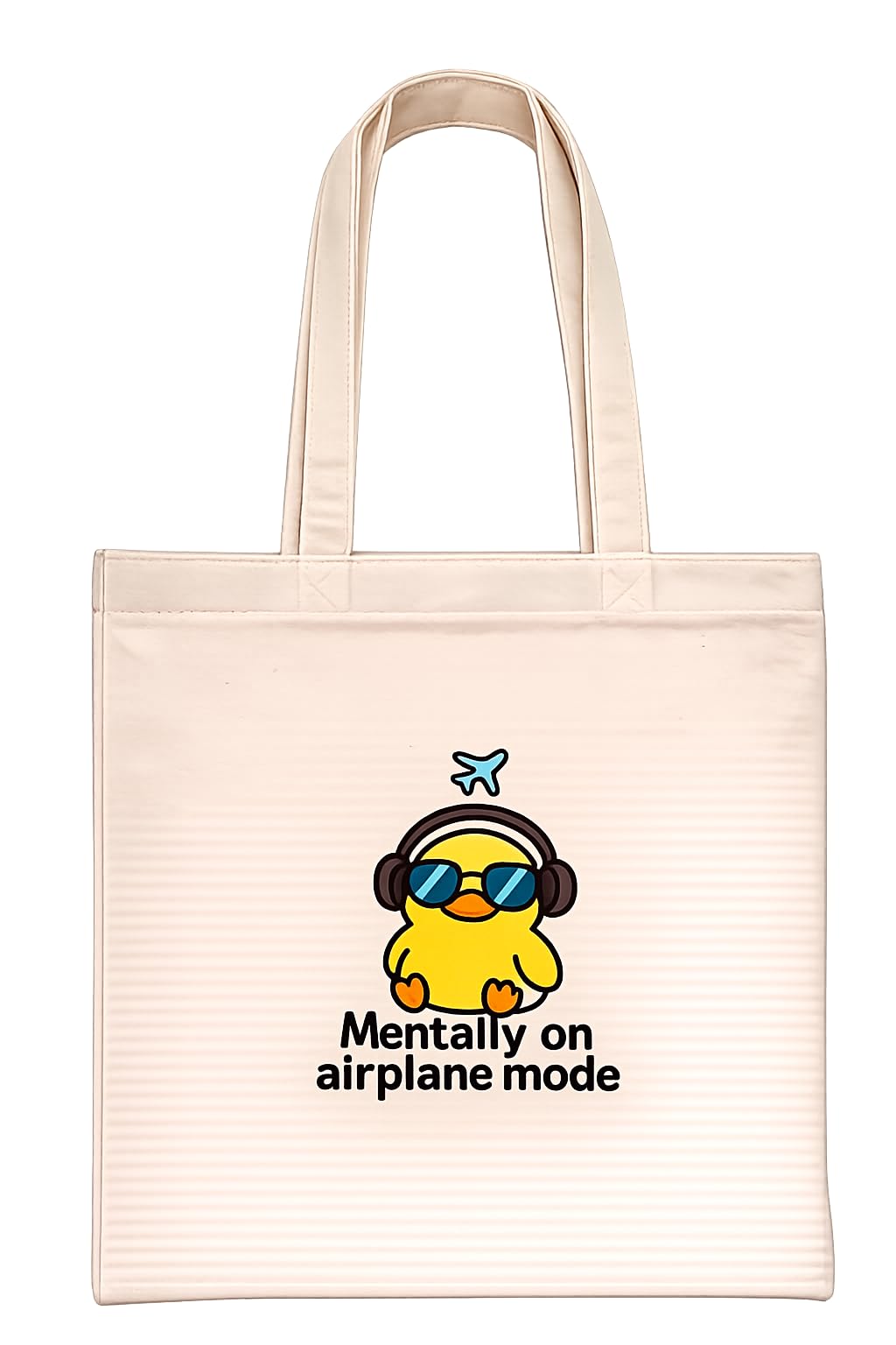 CANVAS COTTON TOTE BAG DESIGN AEROPLANE MODE