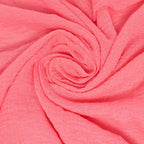 IBA ISBA COLLECTIONS Crinckle Cotton Hijab | Scarves with Pearls Studded | Peach Color | 180 * 90cms |