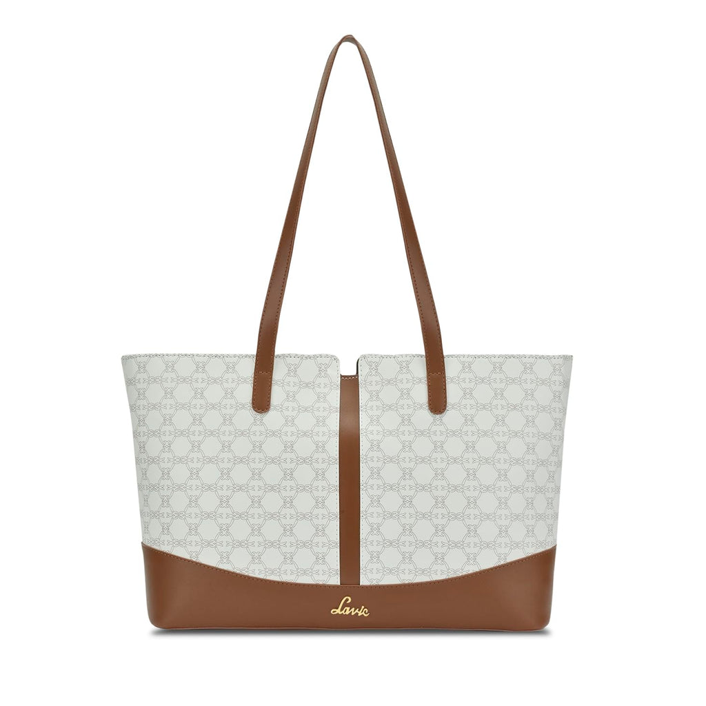 Lavie Women's Mono Freya Monogram Print Tote Bag for Women | Tote Bag for Work | Ladies purse | Stylish Shoulder Bag | Gift for Women