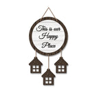 Artvibes This is Our Happy Place Wooden Wall Hangings Decor For Home | Bed Room | Quotes Decor Item | Home Quotes Wall Hanging | Modern Decor Items | Wall Poster | Artworks Hangings | Gift(WH_7211N)