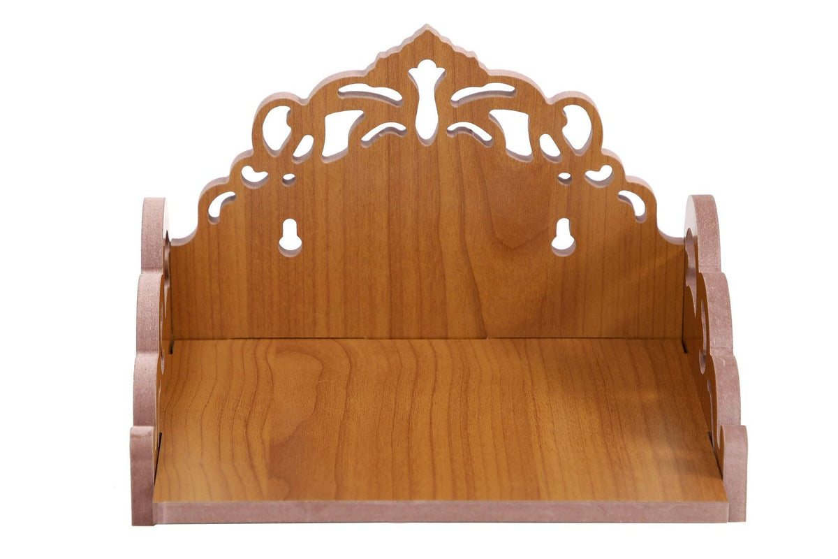 Nexat Plywood Hindola Like a singhasan and Temple for Office Store and Home in Using for Worship (Size - Small) Length (8 Inches), Width (6 Inches), Height (5.5 Inches) (RED A)