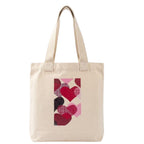 RAL Heavy Duty 400 GSM Cotton Canvas Tote Bag for Women | Printed Shoulder Bag for Office, College & Grocery | Reusable Eco-Friendly Shopping Tote (38 x 9 x 32 cm) (Heart Print)