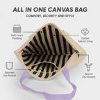 Kind Strings Canvas Flower Tote Bag for Women - Eco-Friendly Cotton Bag - Reusable & Washable - Multipurpose bag