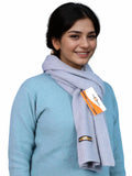 Pick Ur Needs Ultra Soft Ribbed Knit Muffler for Women Warm Winter Woolen Scarf Cozy Lightweight Neck Warmer for Casual & Outdoor Use (Sky Blue)