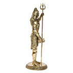 SVARUP Brass Shiva Standing Shankar Bhagwan Shiv Idol Sculpture Statue for Gift & Home Décor 11 Inch