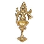 Artvarko Brass Garuda Aarti Diya Vishnu Vahana Perumal Oil Lamp Decorative Puja Home Temple Accessory, Camphor Burner Loban lamp, Diwali Gifts Home Décor 5.5 Inch.