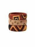 4S craft Handmade Cotton Thread Bangles Set for Women | Wooden style Brown,, beige & Gold Designer Bangles | Western And Traditional Festival Wear Bangle Set | Lightweight Comfortable Ethnic Fashion Jewelry (2.2, Brown & Beige)