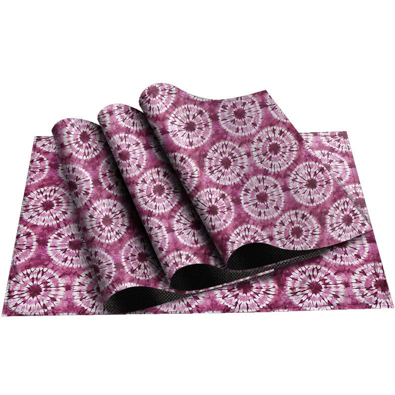 Furnishya Dining Table Mats 4 Pieces - Elegant & Machine Washable Table Mats Set of 4 - Decorative Accessories for Daily Use Dining Kafalo