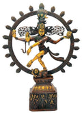 SVARUP Brass Natraja Statue Idol of Lord Shiva Ji Dancing Natraj Murti for Temple Mandir Home Décor Gift 23 Inch