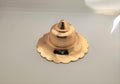 BRASS INDIA Full Brass Temple Floral Dome | Model: 833 | Furniture Decorative Dome |Material: Heavy Brass | Finish : Brass Gold | Size: 3 inches (Small) |Weight: 130 GMS p.p | Pack of (5)