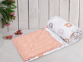 Trance Home Linen 100% Cotton | New Born Baby Blanket | Baby Dohar Swaddler Comforter | Warm Baby Essential (1 Year to 3 Year 100x140 Centimeters | Terra Tots) Kafalo