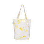 AQVA Cotton Canvas Tote Bag for Women & Girls with Zip | Printed Tie Dye Trendy Tote Bag for Women office & College Use | Stylish Handbag for Everyday Use (Lime)
