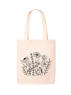 DOODLE Canvas Tote Bag for Women with Zip – Poly Cotton Shoulder Bag with Outer Zip & Inner Pocket for College, Office, Shopping & Travel