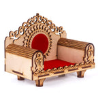 Lakhaji god Singhasan for Pooja Mandir,Wooden Singhasan Temple for God,Singhasan for Diwali, Durga Pooja, Navratri, Ganesh Chaturthi