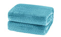 A Brand New - Umi Premium Plush AC Blanket - Lightweight Luxurious Soft Leaf Flannel Blanket, Super Soft Cozy and Comfy for Couch - (Single - 139 x 228 CM, Aqua)| TC - 200 Kafalo