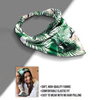 Hair Drama Co. Tropical Printed Women Elastic Scrunchies Hair Bands Retro Hair Ties Scarf Rubber Band Hair Accessories for Women & Girls