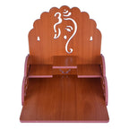 PRIMEFAIR Wooden Wall Mounted Hanging Puja Temple Wood God Stand for Pooja Room | Mandir Devghar Stand Temple Home Temple Home Wall Temple Waterproof (TEMPLE-003-401)
