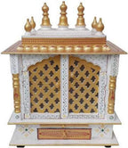 Kamdhenu art and craft Wood Home Temple (45 x 30 x 60 cm, Multicolour)