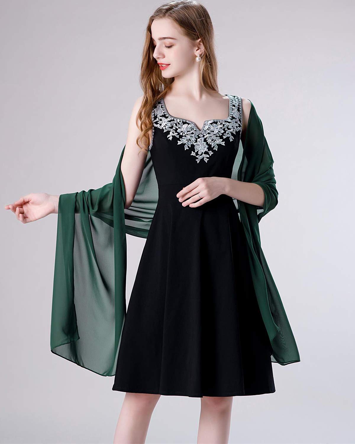 Soft Chiffon Scarve Shawls Wraps for Dresses Women Accessories