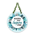Artvibes Beautiful Mind Decorative Wall Hanging Ornaments | Quotes Decor Item | Wall Accent | Office Decor | Inspirational Quotes Wall Art | Mdf Wall Decoration | Gift Items (WH_8204NN)