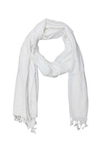 URBAN LADIIIZ Solid Sequin Stole with Tassels for Women & Men – Soft Lightweight Rayon Fabric | Available in 10+ Colours (WHITE)