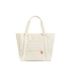 Bayne Tote Bag for Woman | Large Size Laptop Bags for Women Office Use | Waterproof Handbag for Women | Elegant Office Bag for Woman | 16 inch Laptop (Cream, 16 Inch Laptop)