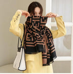 KeepCart Cashmere Warm Long Stoles Shawls Winter Scarf For Women Pashmina Scarf Wrap Shawl, Female, Multicolor
