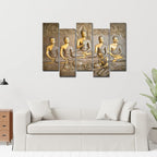 VIBECRAFTS 5 Piece Premium Wall Painting For Home|Office|Living Room|Gift (PTVC5Pcs3_7510) (Multi 7)