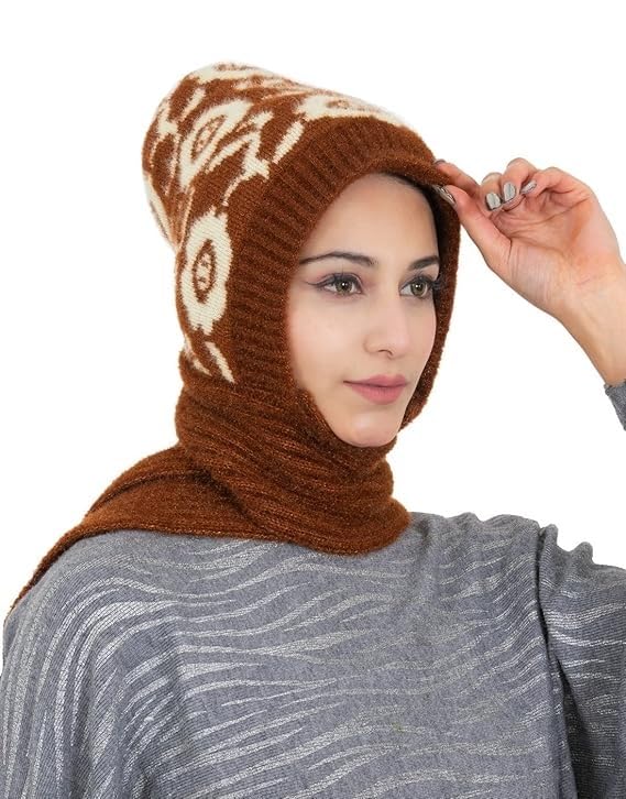 KmCho Brown Woolen Muffler for Women - Soft Warm Winter Scarf - Stylish & Cozy - (Pack of 1)