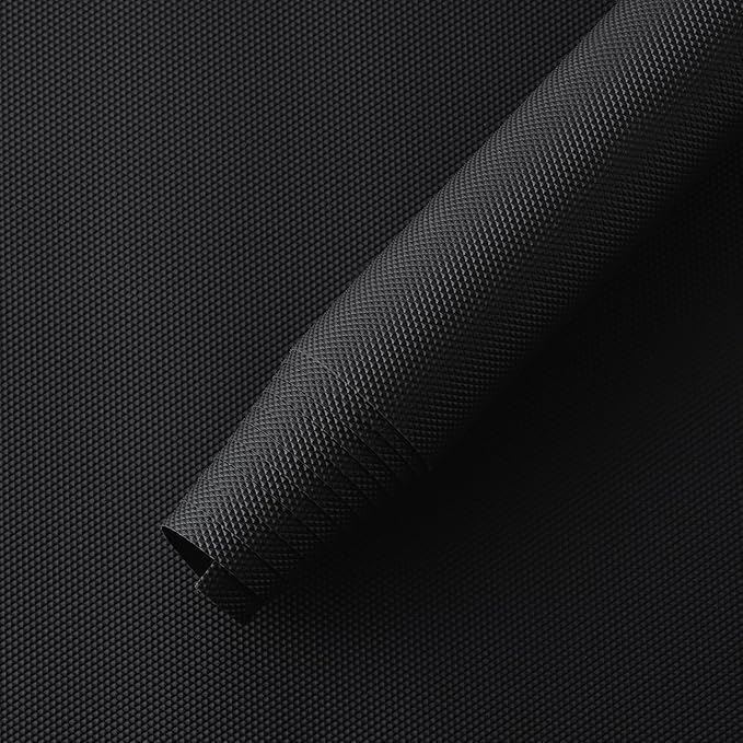 EVA Drawer Mat – 60cmX20m YI Homeware Black Anti-Slip EVA Drawer & Shelf Liner, Waterproof & Washable Kitchen & Cabinet Placemat Roll, Custom Cut Fit (Black) Kafalo