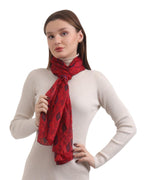 EH 100% Pure Mulberry Silk Scarf for Women, head scarf, neck scarf, hair scarf, digital printed long (22 X 72) (MC 41)