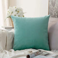 Khooti Velvet Cushion Cover, 20x20 | Teal Green | Pack of 1 | Solid Plain Soft & Smooth, Decorative Cushion Covers for Living Room, Bedroom, Couches, Chairs, Sofas, Beds & Home Decor