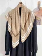 CrossKulture Printed Poly Silken feel Scarf Stole for Women | Stylish, Soft, & Lightweight | Satin Feel Neck, Hair & Head Scarf for Women | Square Silk Stole for Handbag (Colour66)