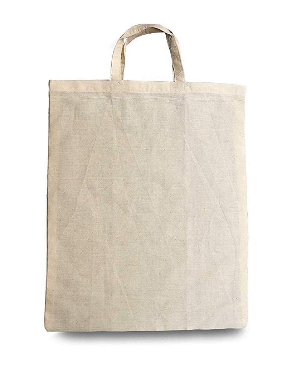 Cotton Bags Cotton-Brown Shopping Re-usable Bag (GCOT01) (Pack of 4)