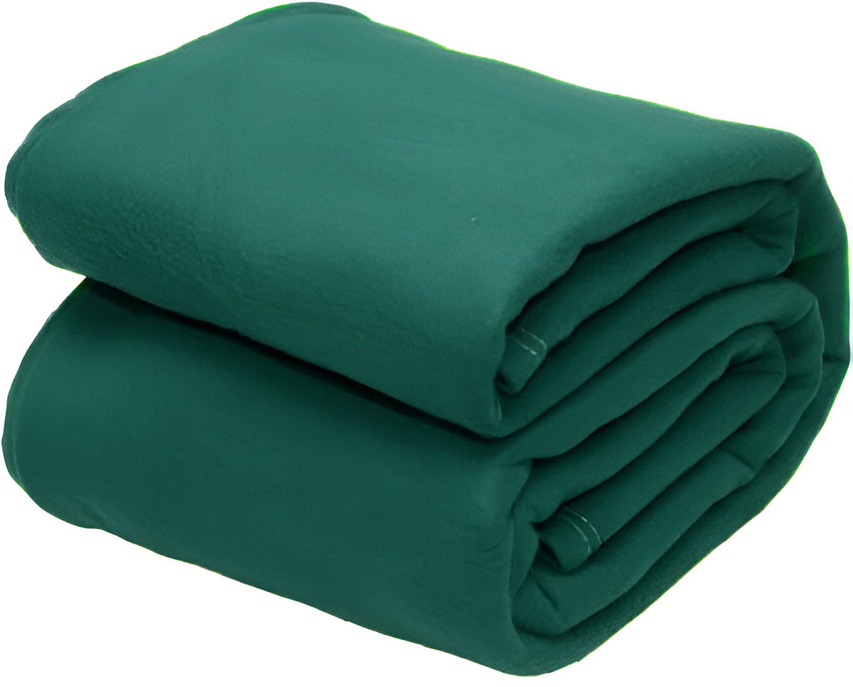 STARNSTYLE 300 TC All Season Solid/Plain Lightweight Polar Fleece Single Bed Blanket (152 x 230 cm) Green Blanket SingleIV17 Kafalo