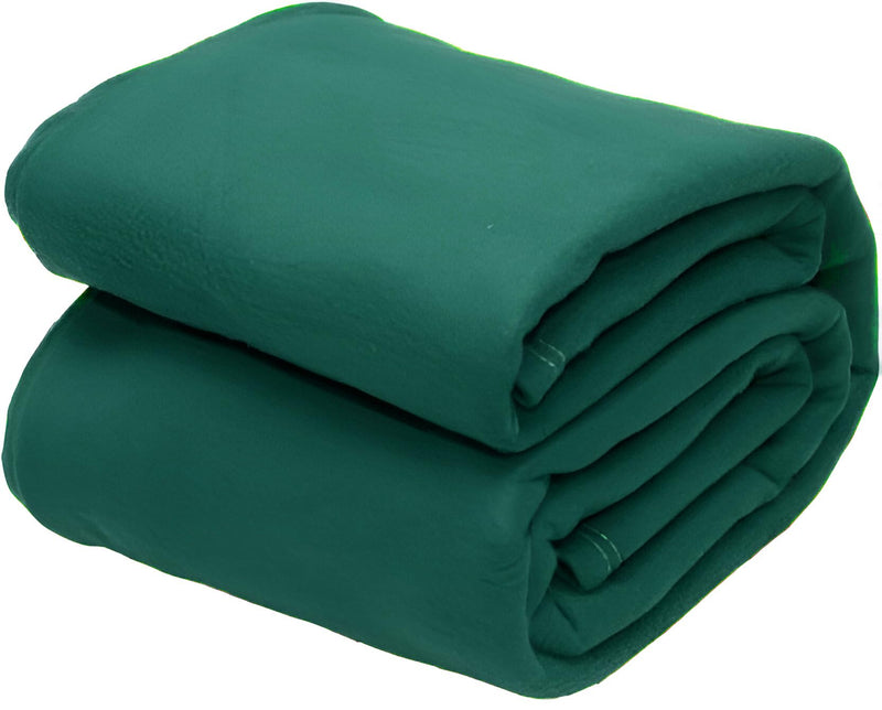 STARNSTYLE 300 TC All Season Solid/Plain Lightweight Polar Fleece Single Bed Blanket (152 x 230 cm) Green Blanket SingleIV17 Kafalo