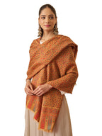 Pashmoda Women Mehak Kaani Wool Blend Kashmiri Shawl (Size: 40x80in, 101x203cm) RSS42