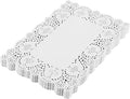 Pocheon® 16 x 12 Inch (40 X 30 cm) Disposable Rectangular Paper Doilies for Food, Cakes, Baked Goods, Desserts, Tableware (100) Kafalo