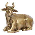 SVARUP Brass Kamdhenu Gau MATA Murti Kamadhenu Nandi Cow Statue for Puja Home Decor Gift 7.5 Inch