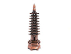 The Spiritual Living Copper Finish Pagoda Metal Tower || Size - 5 Inch II Education Tower Feng Shui II Study Table Showpiece II Students II North - East II Good Luck II