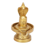 SVARUP Brass Shivling Figure Shiv Ling for Home Temple and Pooja, Decorative Religious Shiv Ji Lingam Idol Gift 3 Inch