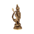 ARTVARKO Brass Lord Murugan Kartikeya Murugana Kumaraswamy Karthikeya Standing Idol Swaminatha Skanda Murti Swami Ji Kartik Statue Subramanya 6 Inch