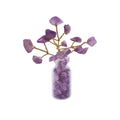 Gemsvala Amethyst Mini Crystal Tree | Natural Healing Gemstone Bonsai for Home Decor, Positive Energy, Feng Shui, Office Desk & Gift Item