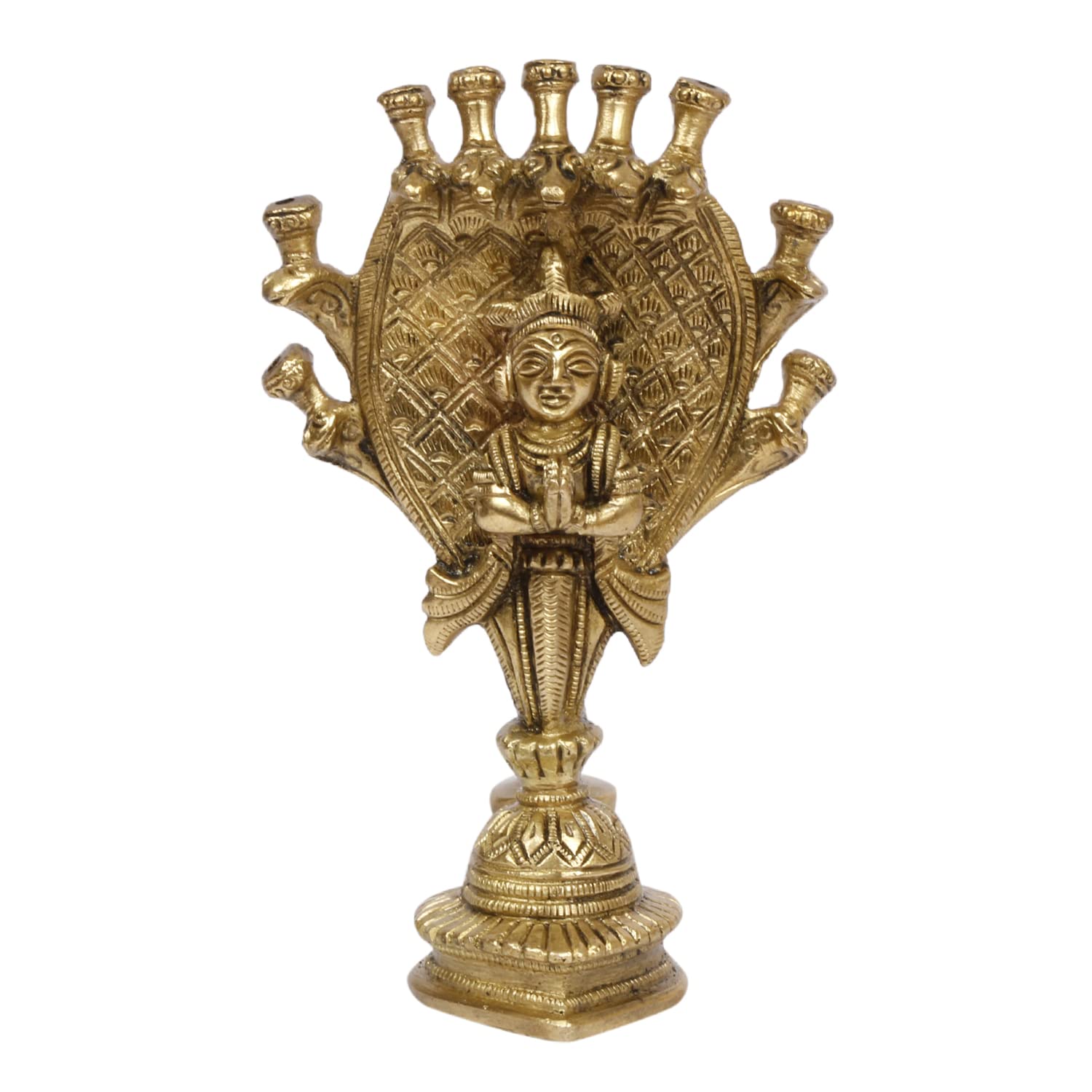 Artavrko Brass Sheshnaag Aarti Incense Burner and Naag Devta Snake Jyoti Deepak Oil Lamp Diwali Gift Tealight Loban Holder Aarti for Home Office Temple God Puja 6 Inch