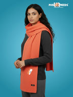 Pick Ur Needs Ultra Soft Ribbed Knit Muffler for Women Warm Winter Woolen Scarf Cozy Lightweight Neck Warmer for Casual & Outdoor Use
